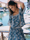 Lotus Flower Top | Vintage Teal
