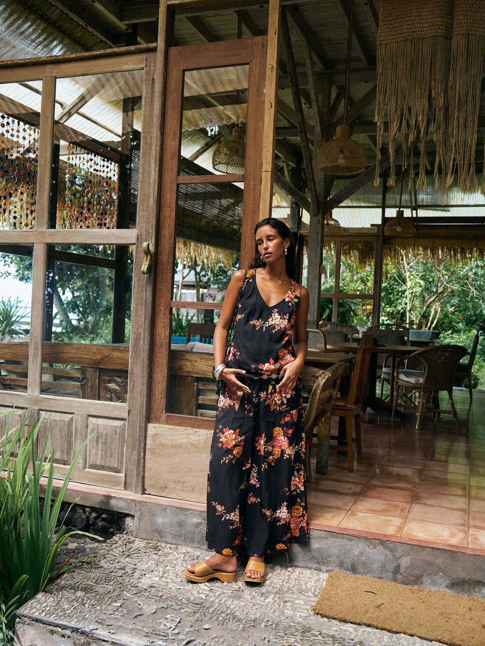 Wide Leg Lounge Pants | Senorita Rose - Saffron Road