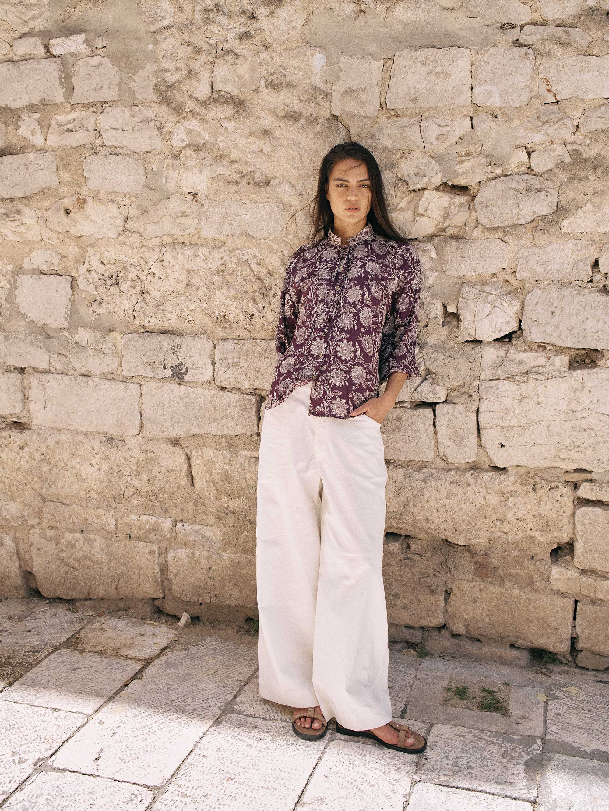 Luna Blouse | Wild Grape - Saffron Road
