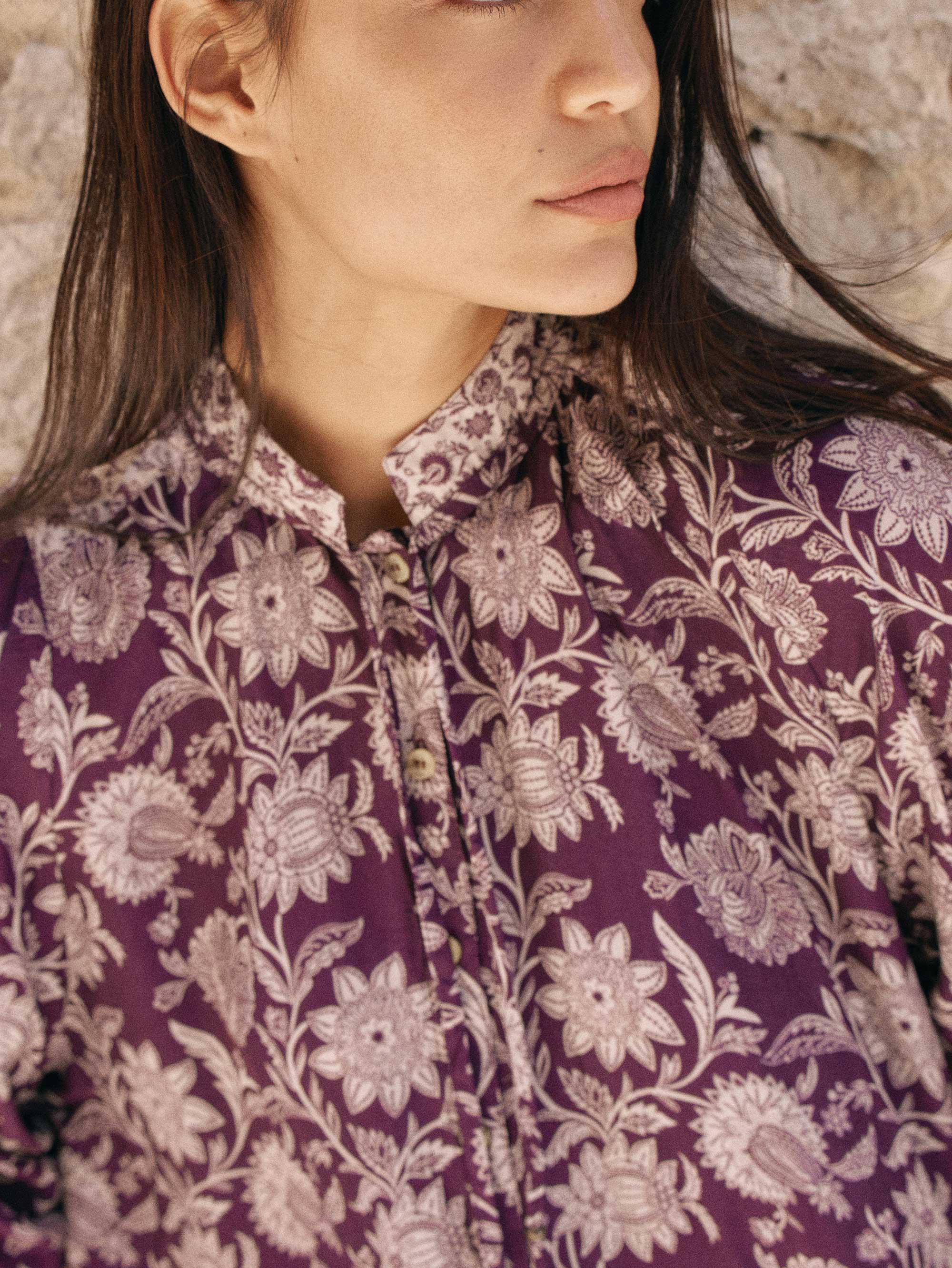 Luna Blouse | Wild Grape - Saffron Road