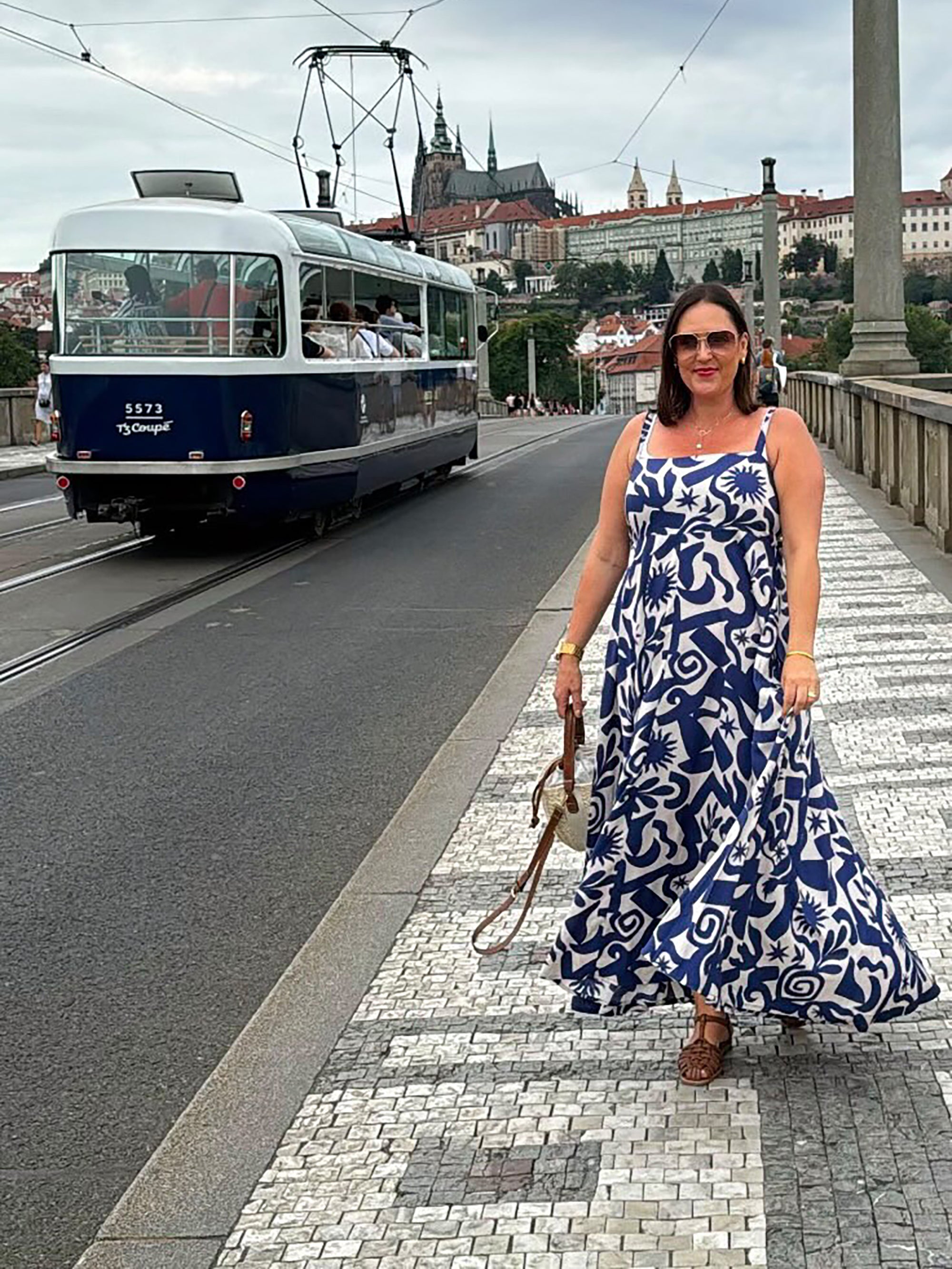 Positano Dress | Soleil Navy - Saffron Road