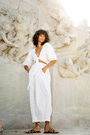 Wrap Me Up Top | White Linen - Saffron Road