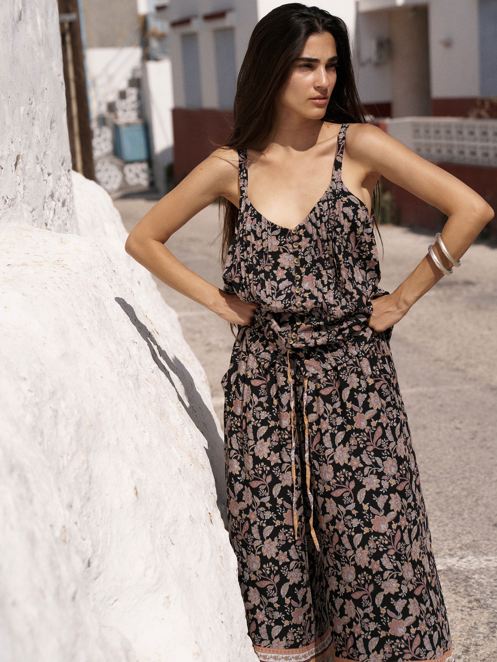 Island Pant | Mocha Bloom - Saffron Road