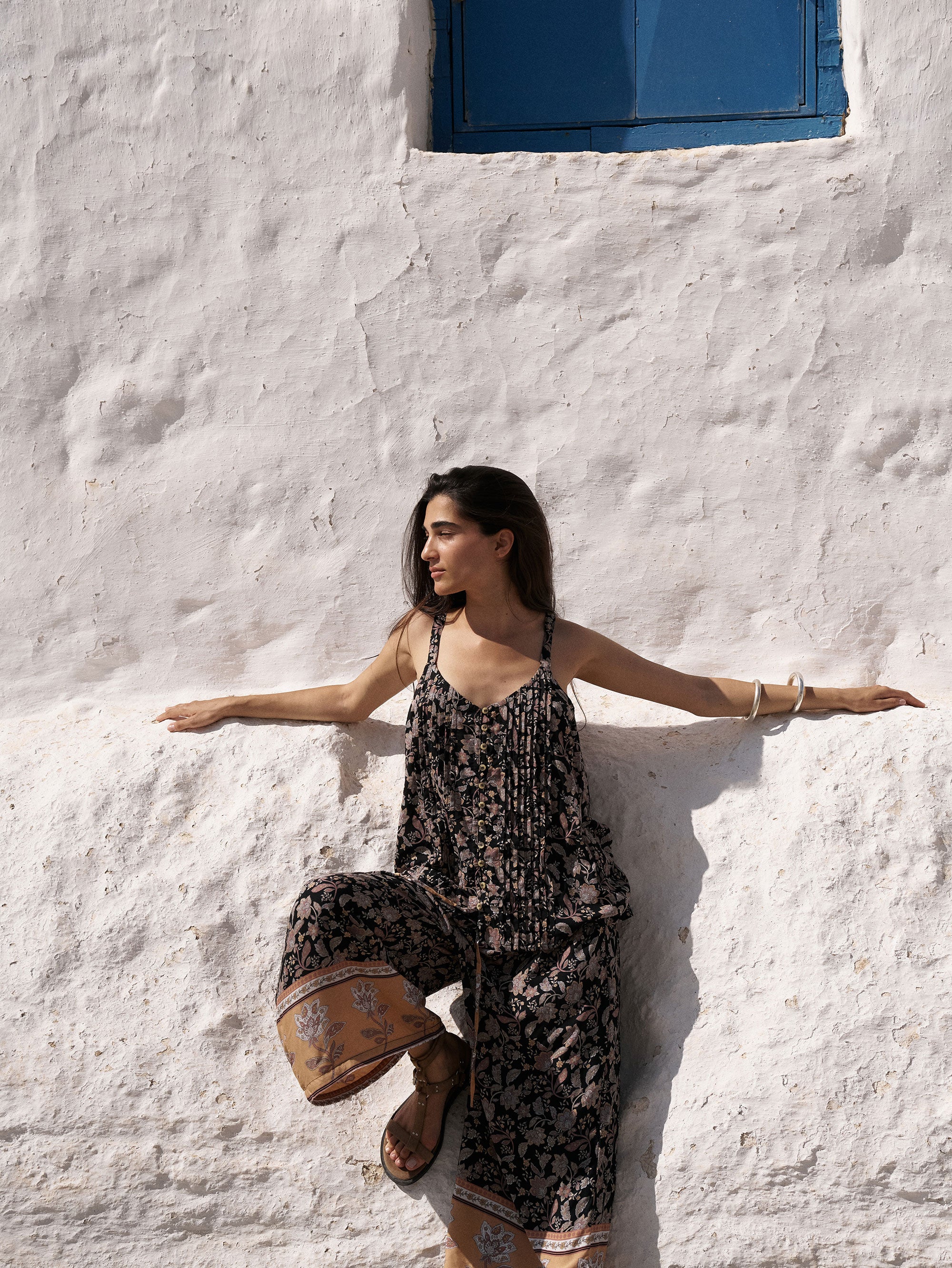 Island Pant | Mocha Bloom - Saffron Road