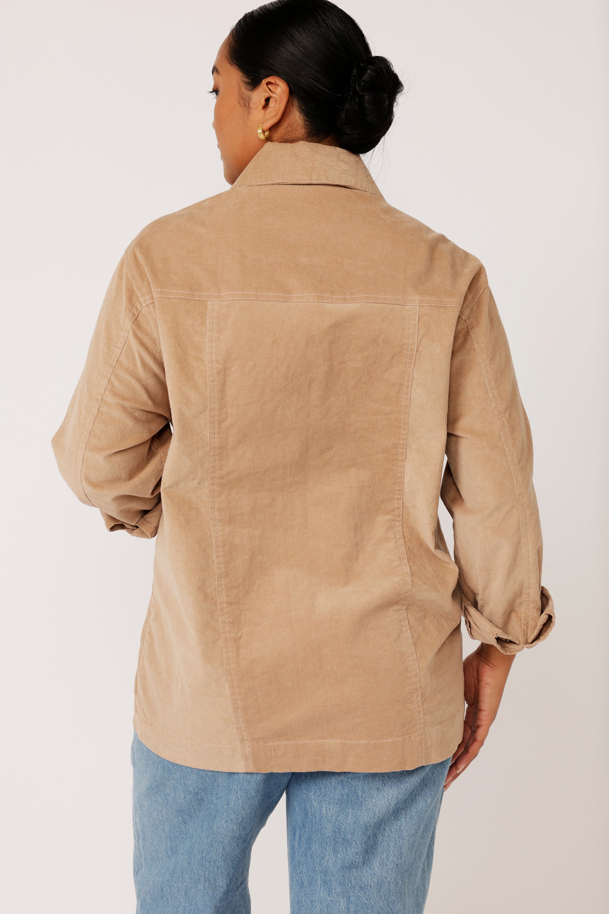 Vegas Jacket LONG | Taupe - Saffron Road