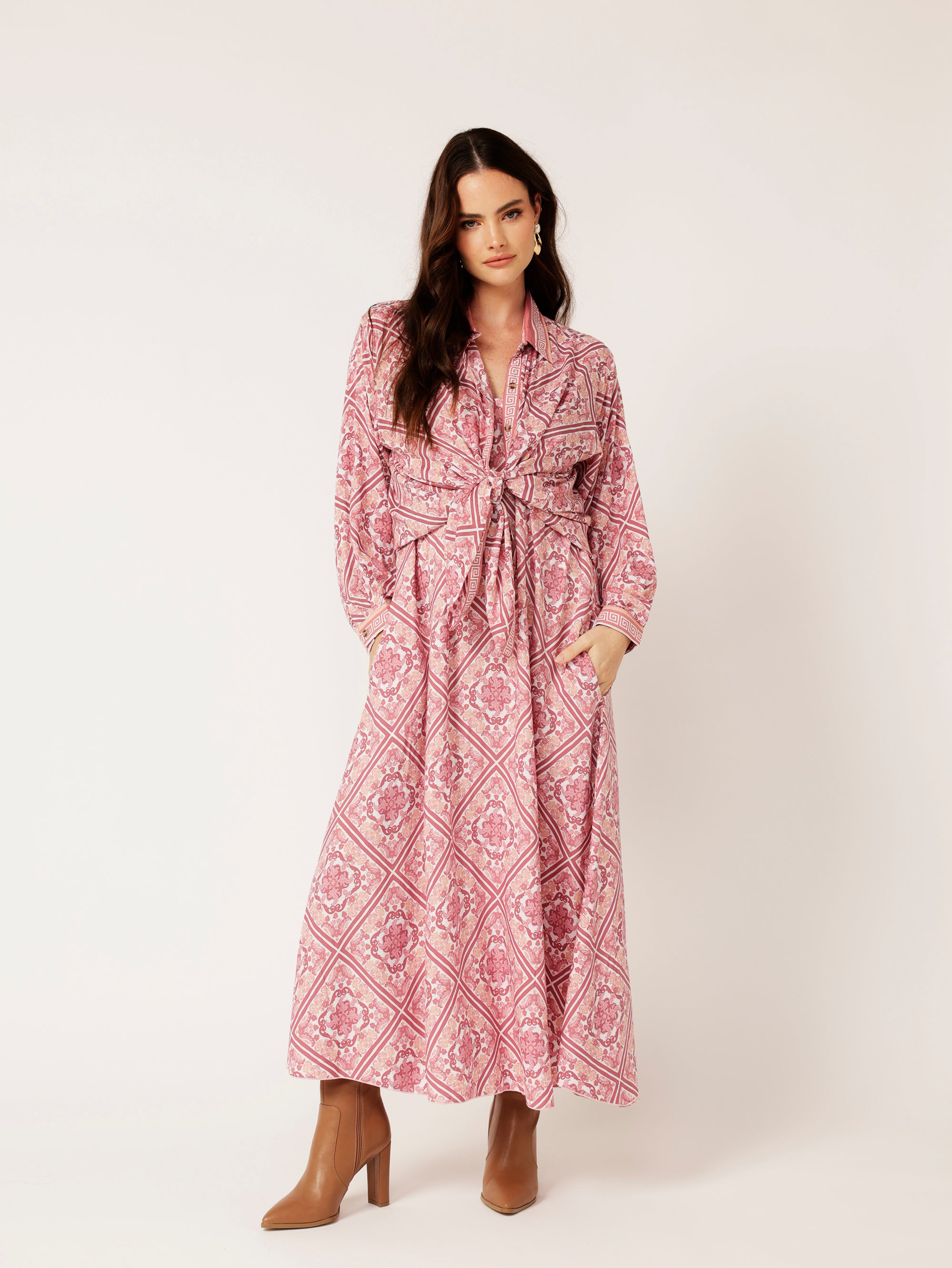 Military Shirt | Tea Rose Tile - Saffron Road