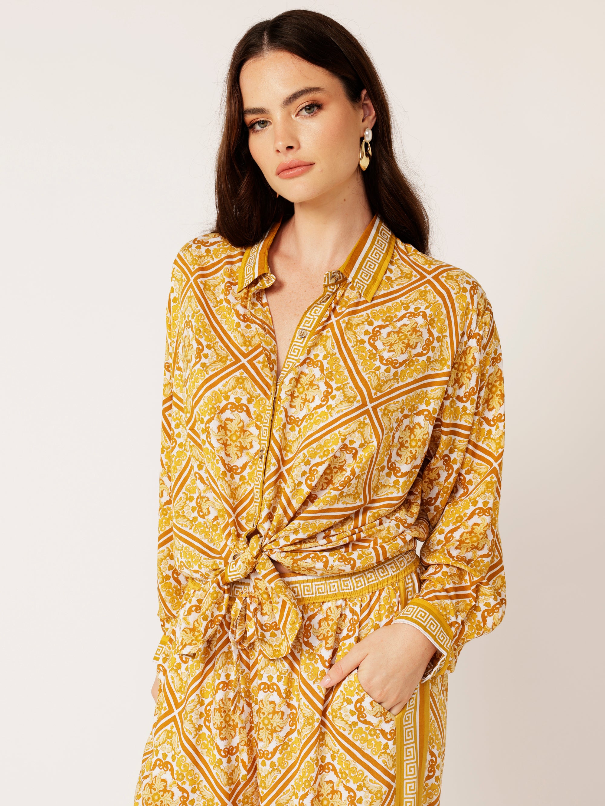 Military Shirt | Golden Tile - Saffron Road