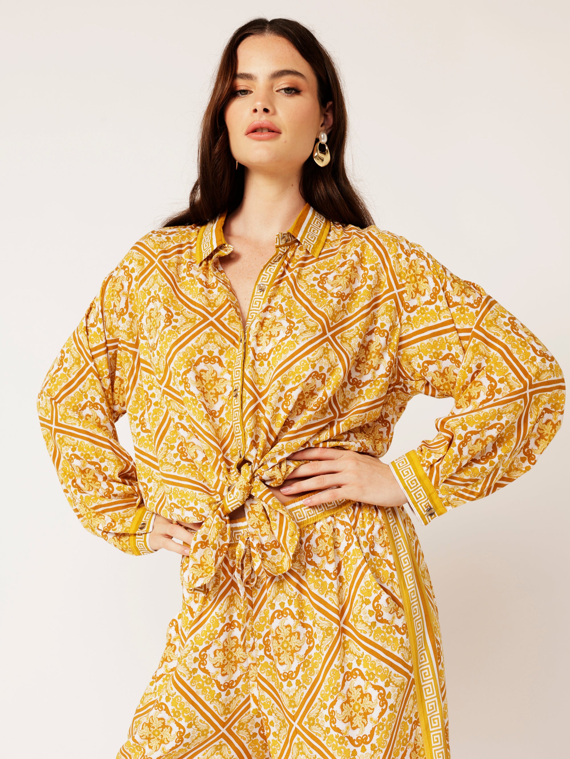 Military Shirt | Golden Tile - Saffron Road