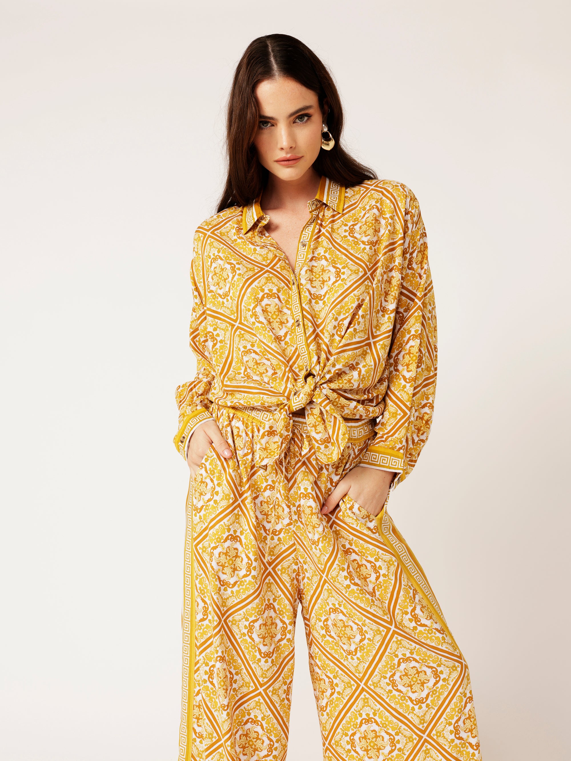 Military Shirt | Golden Tile - Saffron Road