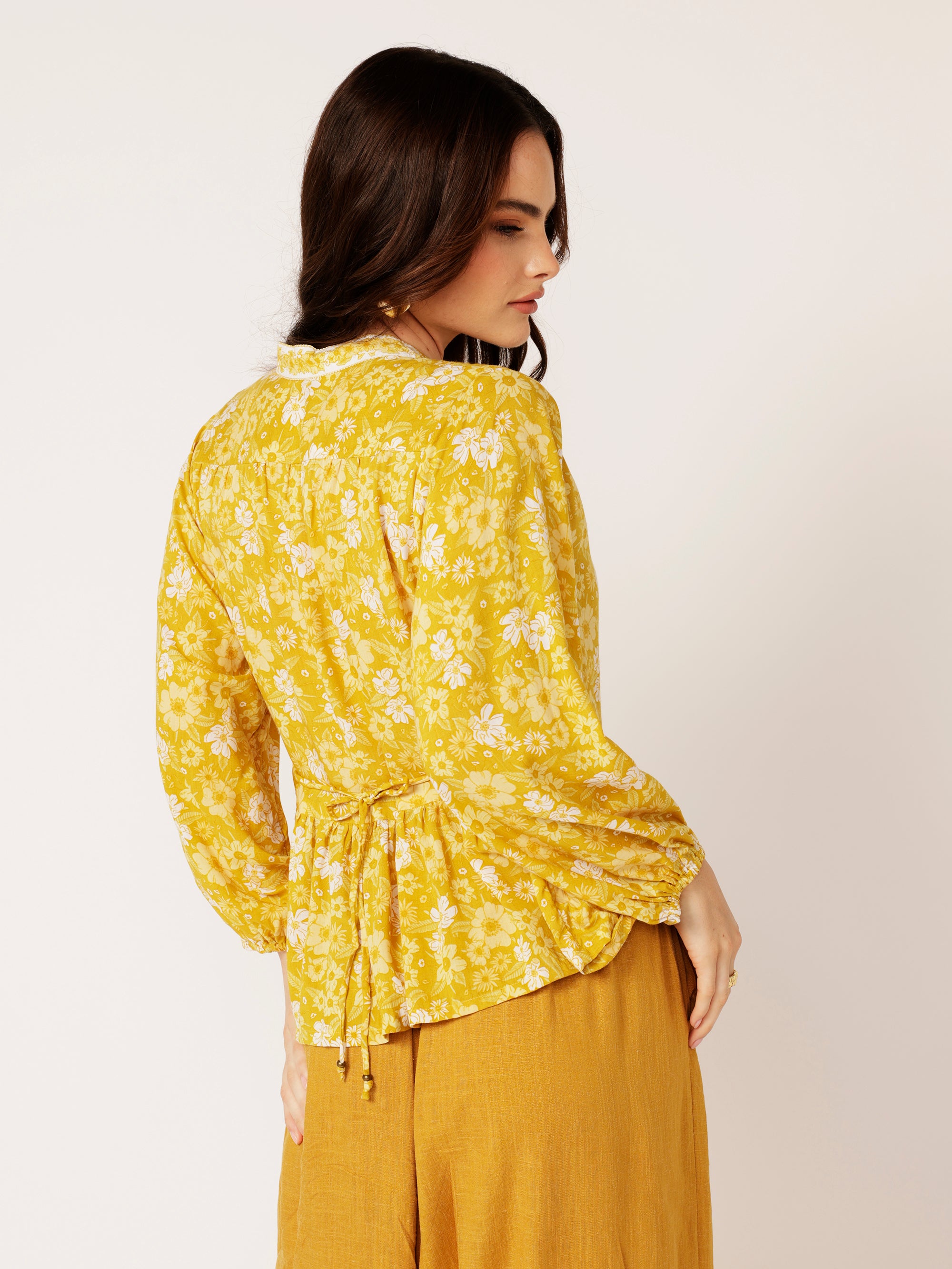 Jilly Blouse | Marigold - Saffron Road