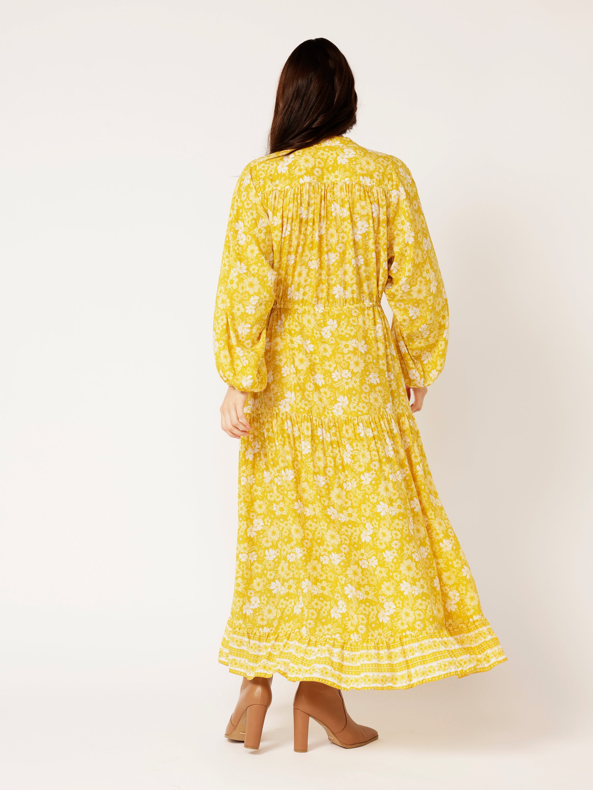 Luna Dress MAXI | Marigold - Saffron Road