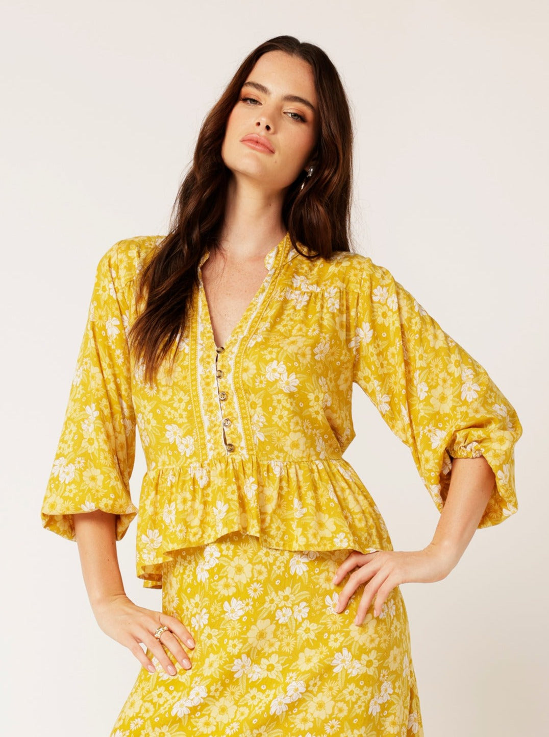 Jilly Blouse | Marigold - Saffron Road