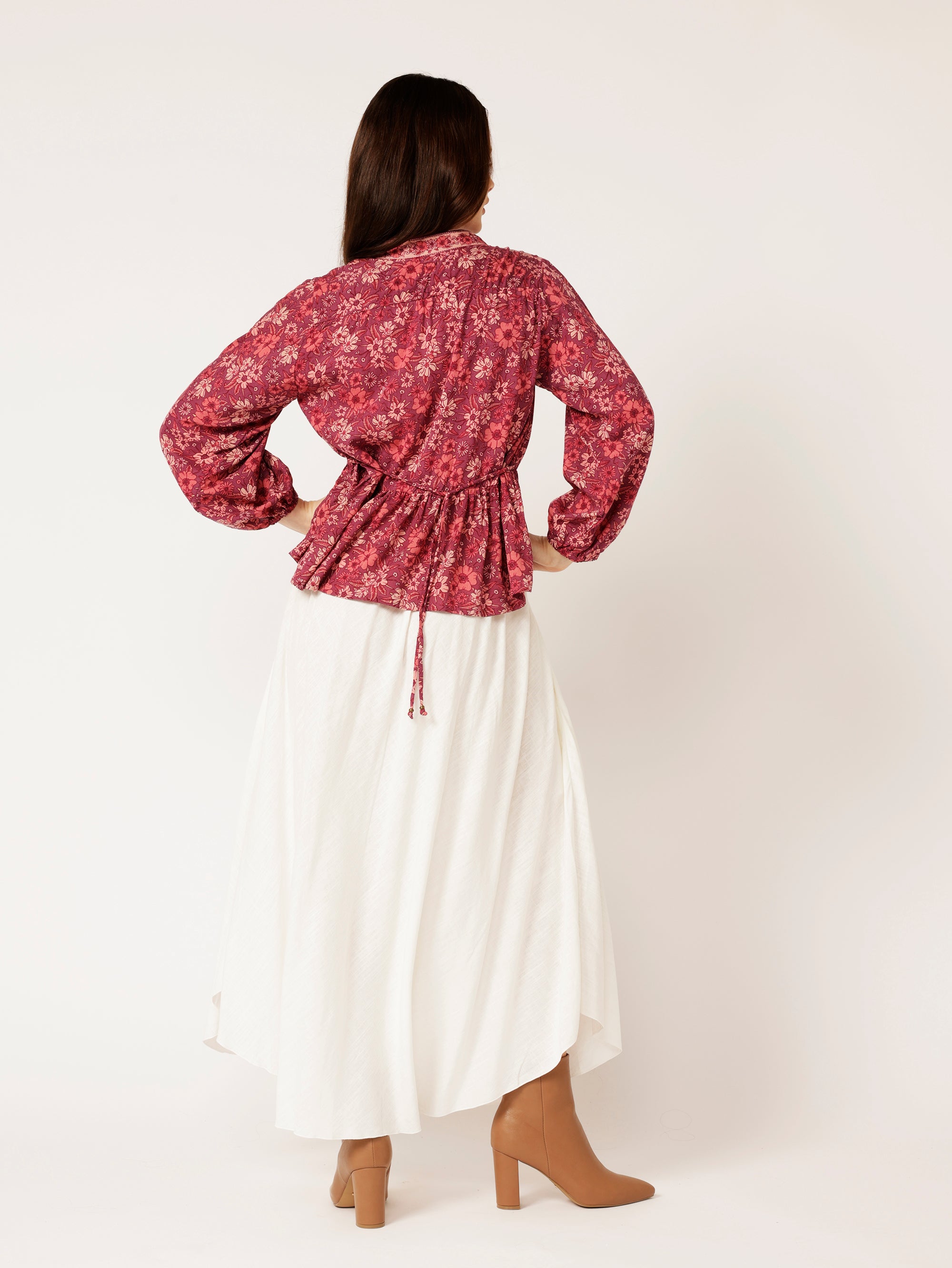 Jilly Blouse | Cherry Blossom - Saffron Road