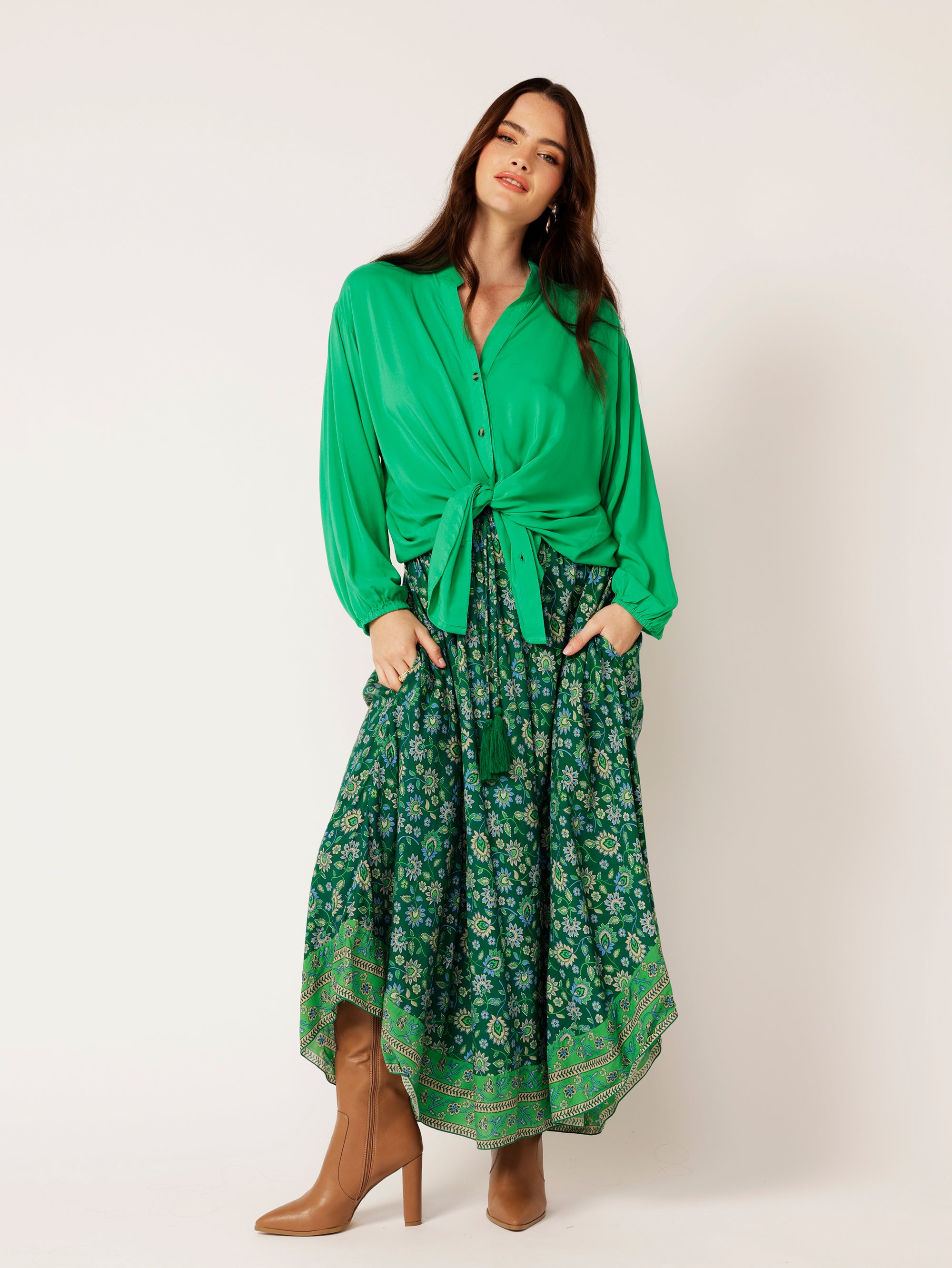 Elsa Skirt | Forest Flower - Saffron Road