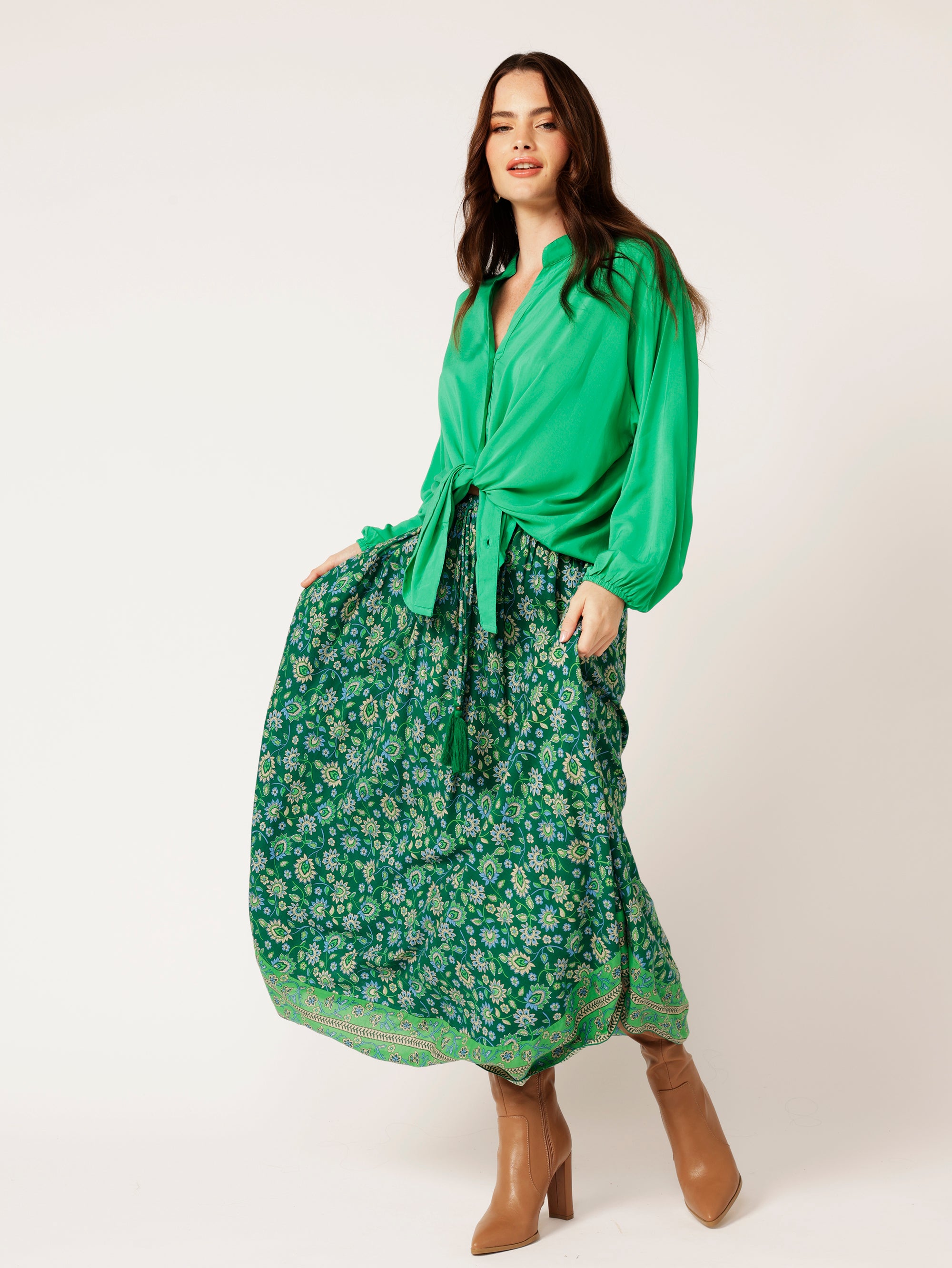 Elsa Skirt | Forest Flower - Saffron Road