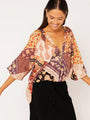 Bella Blouse | Rustic Berry - Saffron Road