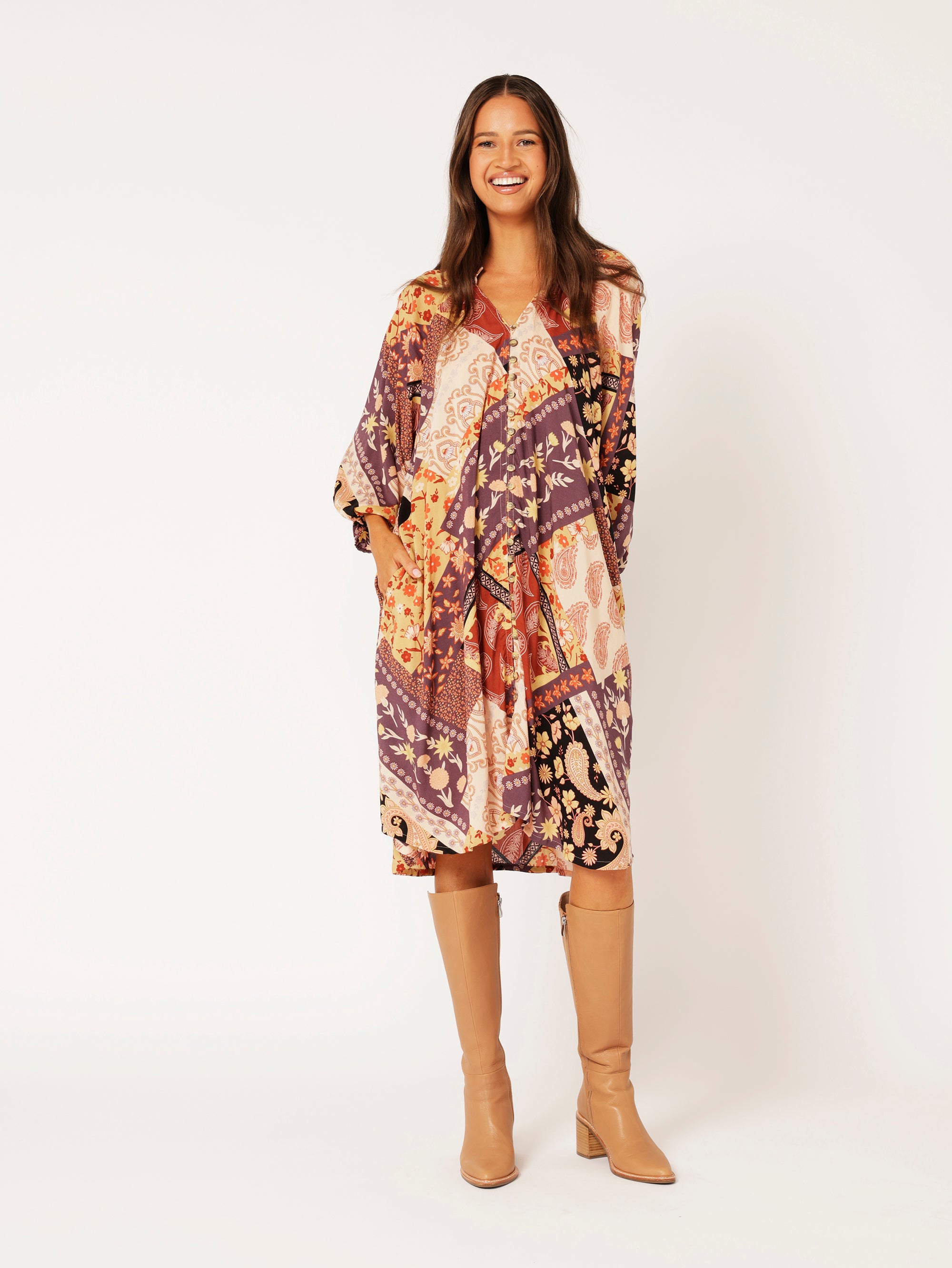 Take Me Away Dress | MINI | Rustic Berry - Saffron Road