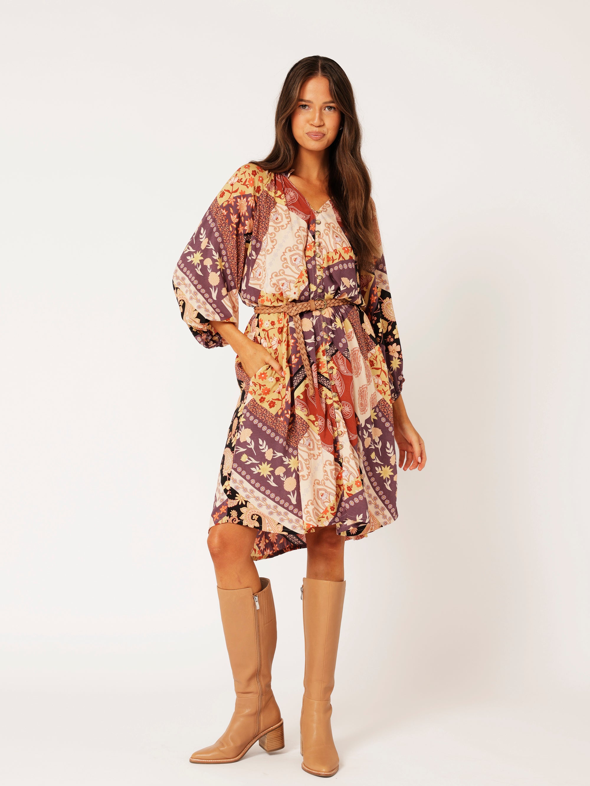 Take Me Away Dress | MINI | Rustic Berry - Saffron Road