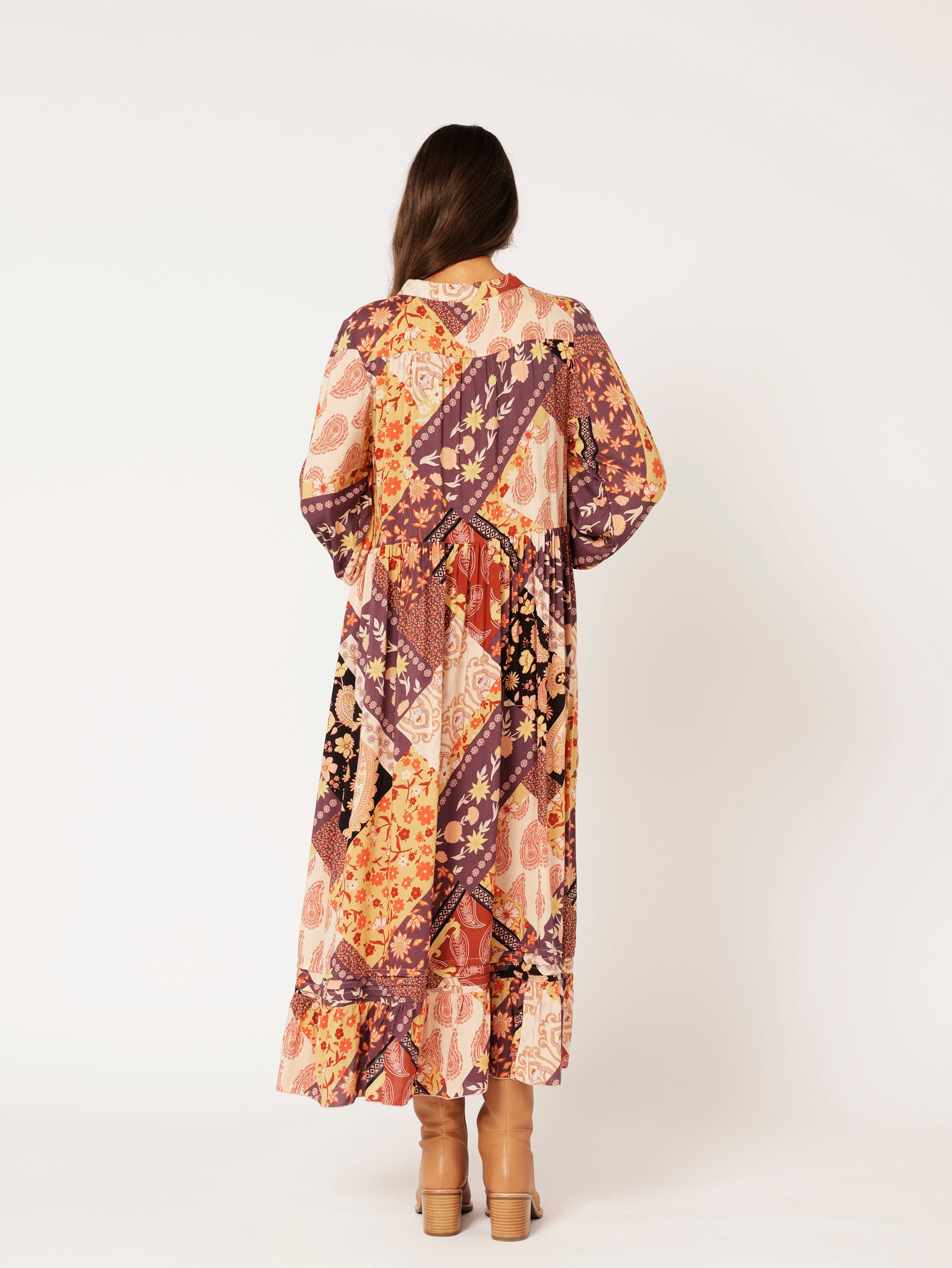 Juliette Dress | MIDI | Rustic Berry - Saffron Road