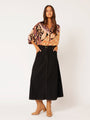 The Maxi Skirt | Black Denim - Saffron Road
