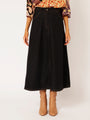 The Maxi Skirt | Black Denim - Saffron Road