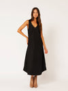 Viv Dress | Midi | Black Denim