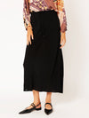 Bias Cut Skirt | Black Fujet