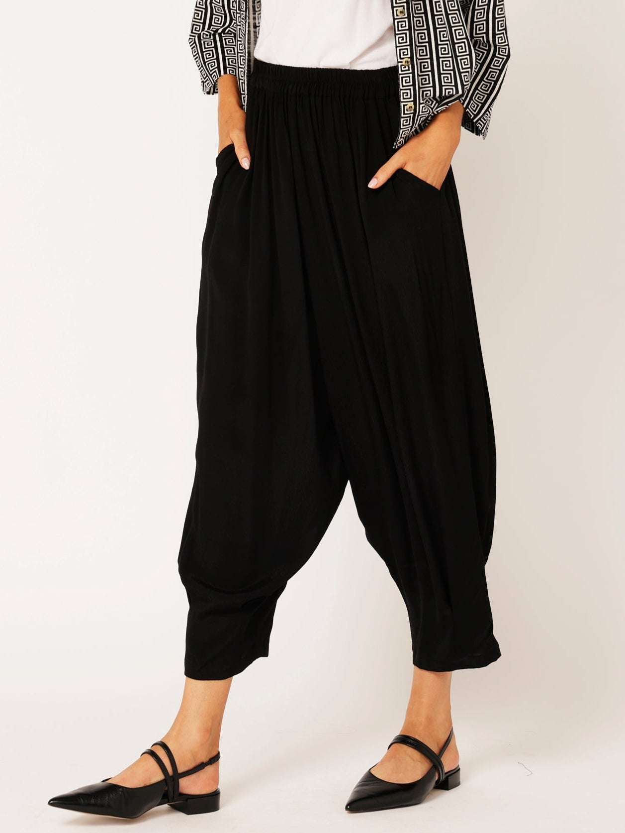 Paradise Pant | Black Fujet - Saffron Road