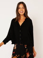 Mini Maple Shirt | Black Fujet - Saffron Road