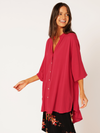 Manhattan Shirt LONG | Flamenco Red