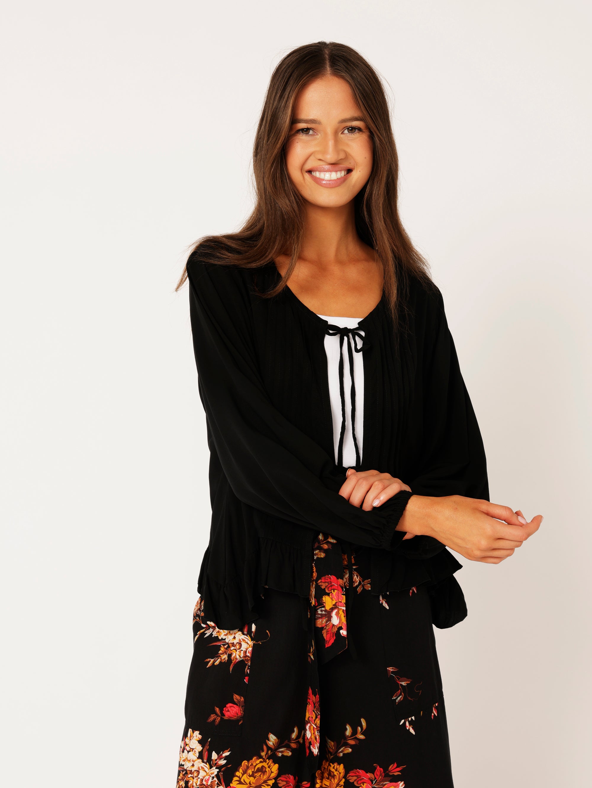 Lily Rose Jacket | Black - Saffron Road