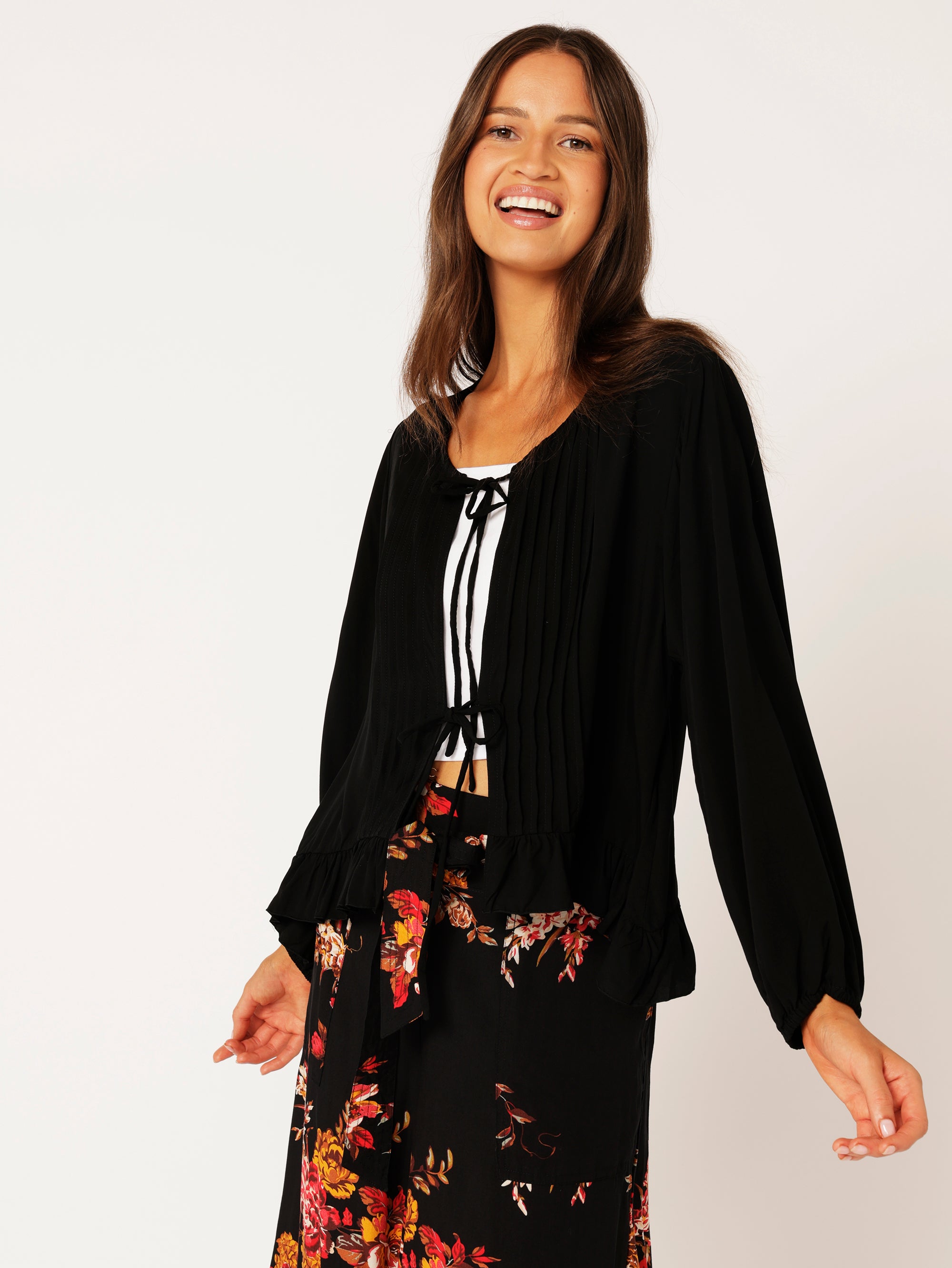 Lily Rose Jacket | Black - Saffron Road