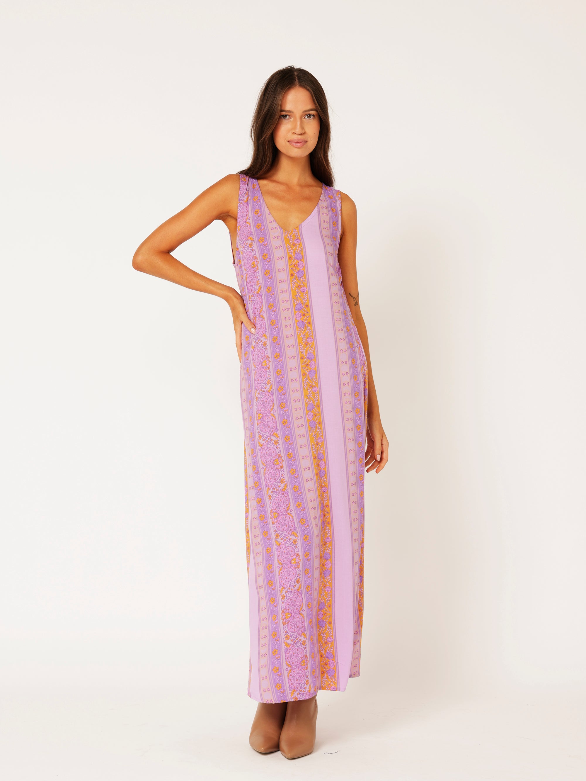 Viv Dress | MAXI | Moon Circle - Saffron Road