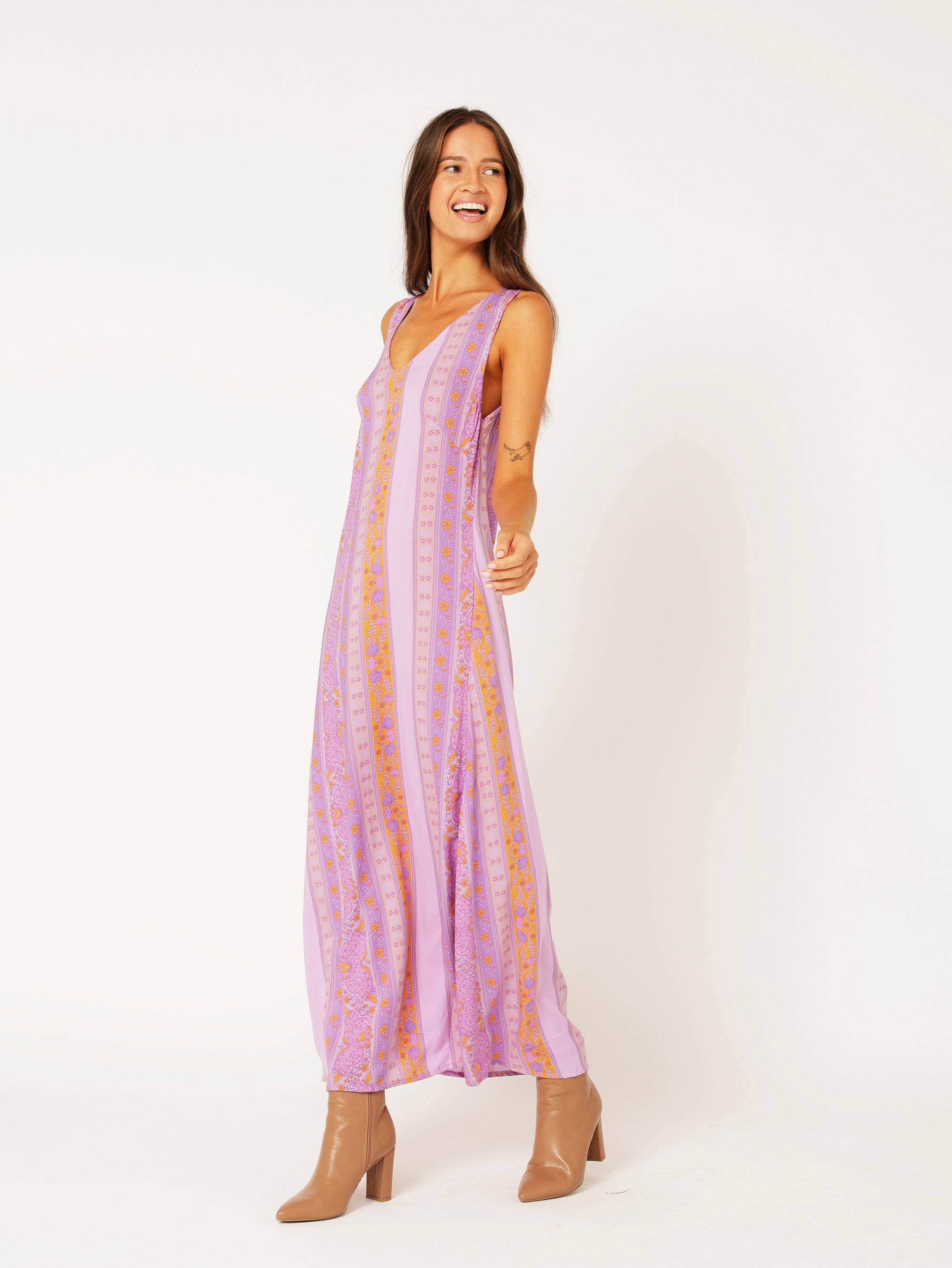 Viv Dress | MAXI | Moon Circle - Saffron Road