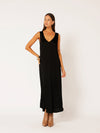 Viv Dress | Super Maxi | Satin | Black