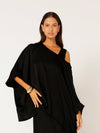 The Nat Top | Satin | Black