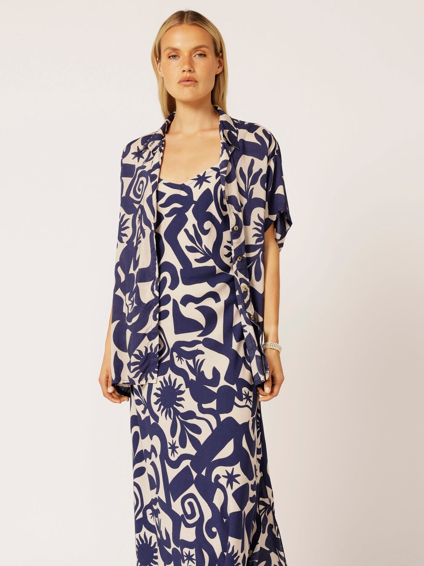 Military Shirt | Soleil Navy - Saffron Road