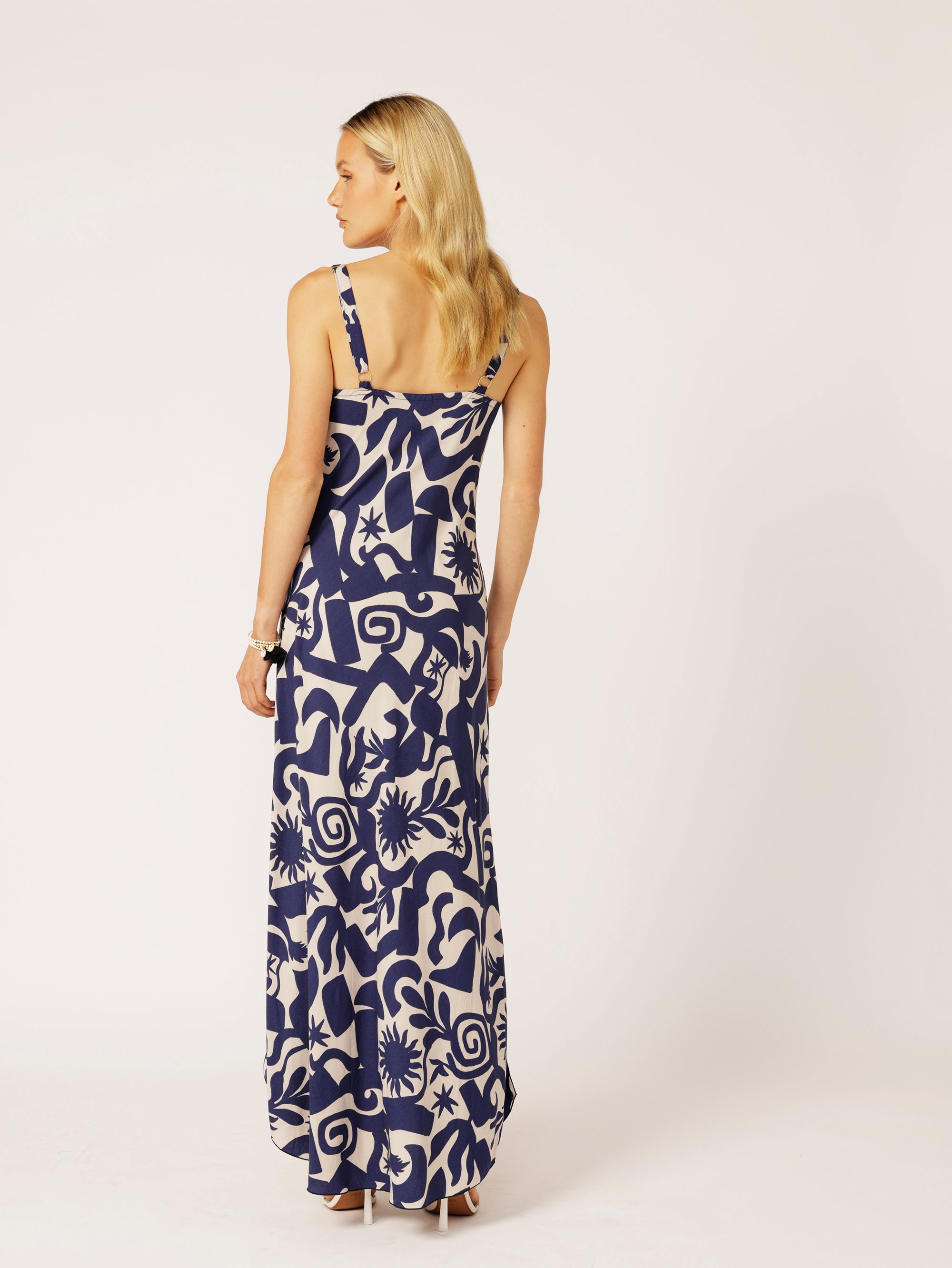 Slip Dress SUPER MAXI | Bias Cut | Soleil Navy - Saffron Road