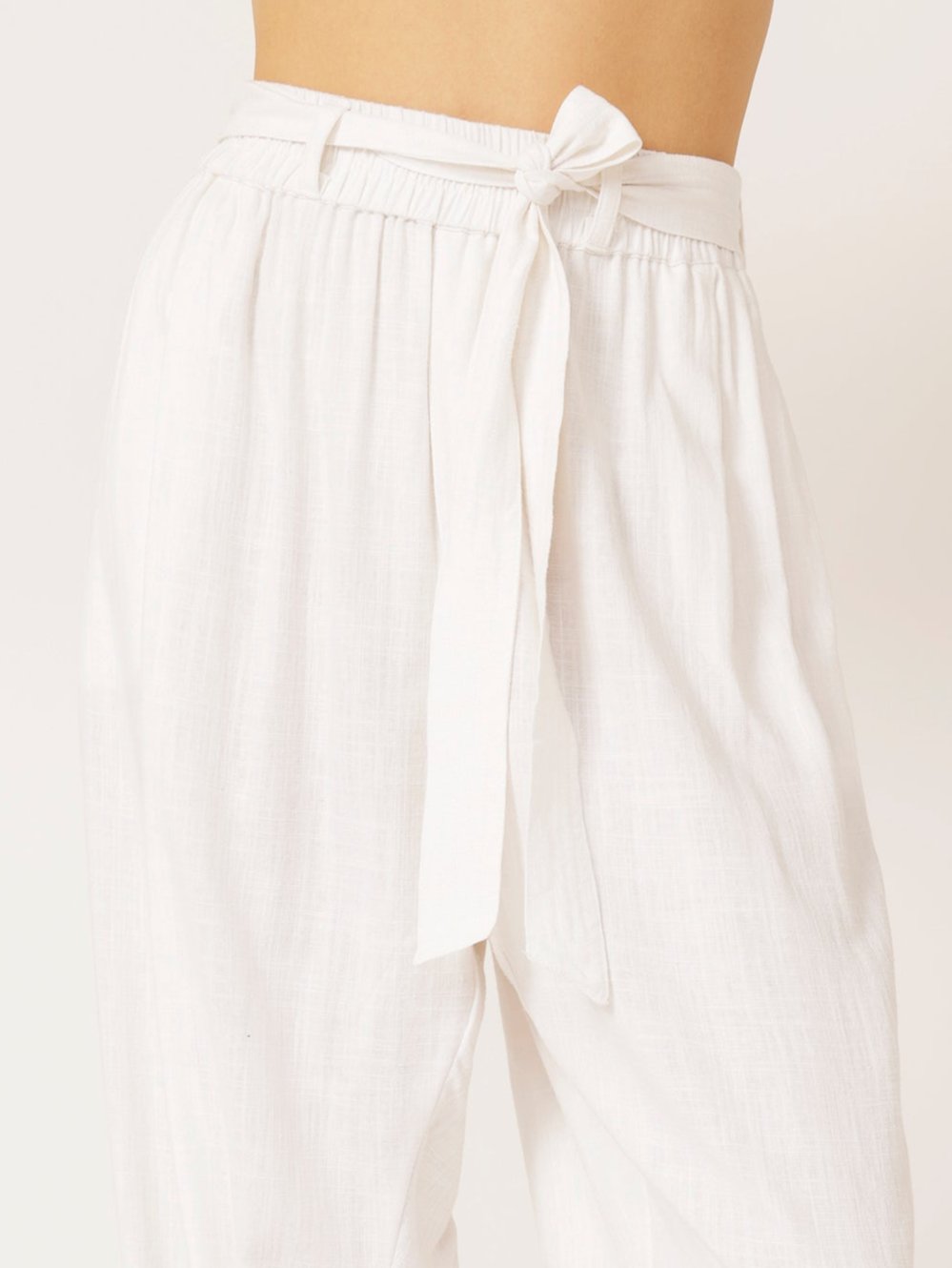 Roma Pant | Off White | Viscose Linen - Saffron Road