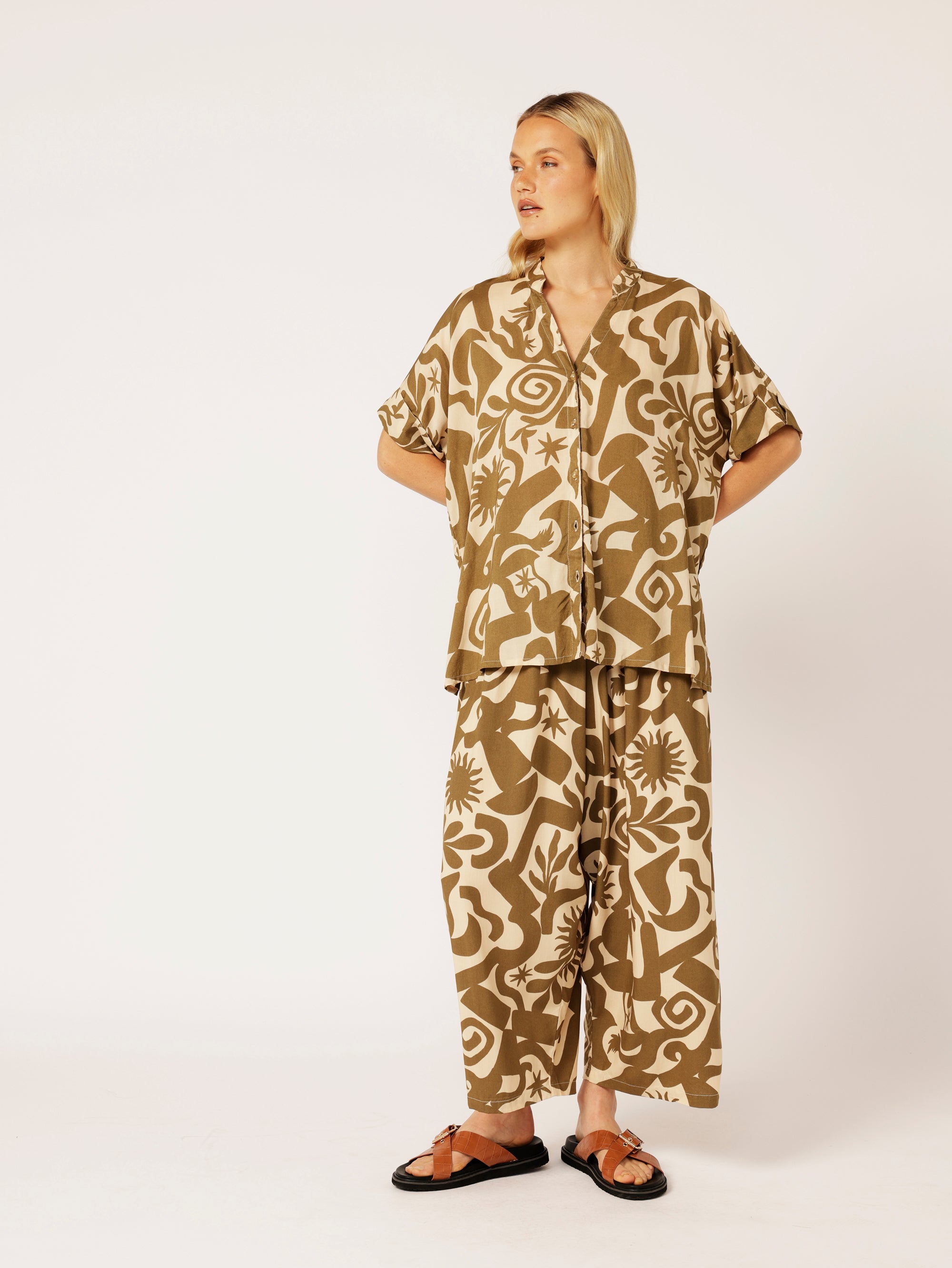 Madison Shirt | Soleil Khaki - Saffron Road