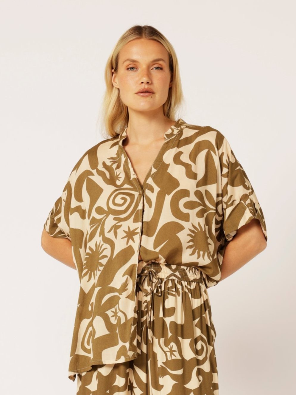 Madison Shirt | Soleil Khaki - Saffron Road