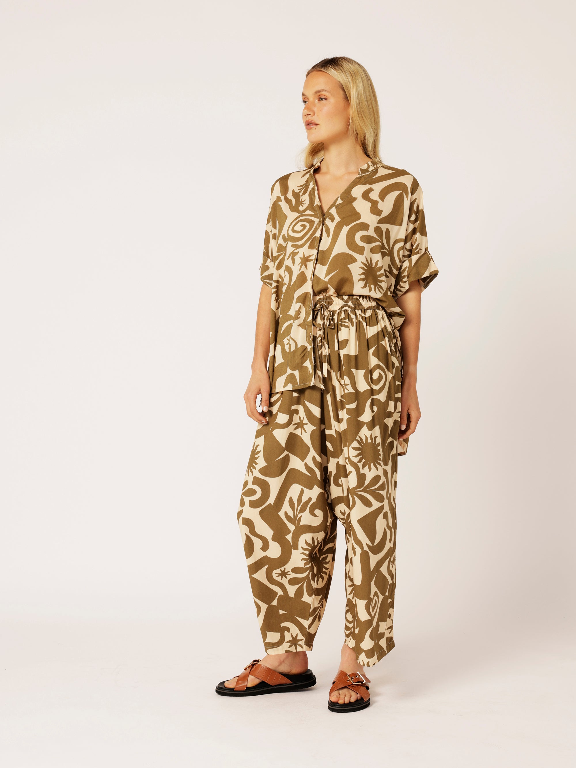 Madison Shirt | Soleil Khaki - Saffron Road