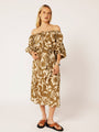 Poets Dress | Soleil Khaki - Saffron Road