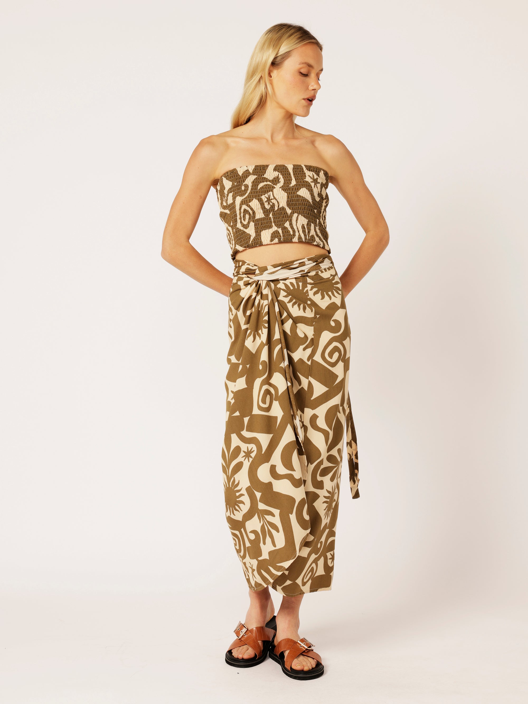 Boob Tube | Soleil Khaki - Saffron Road