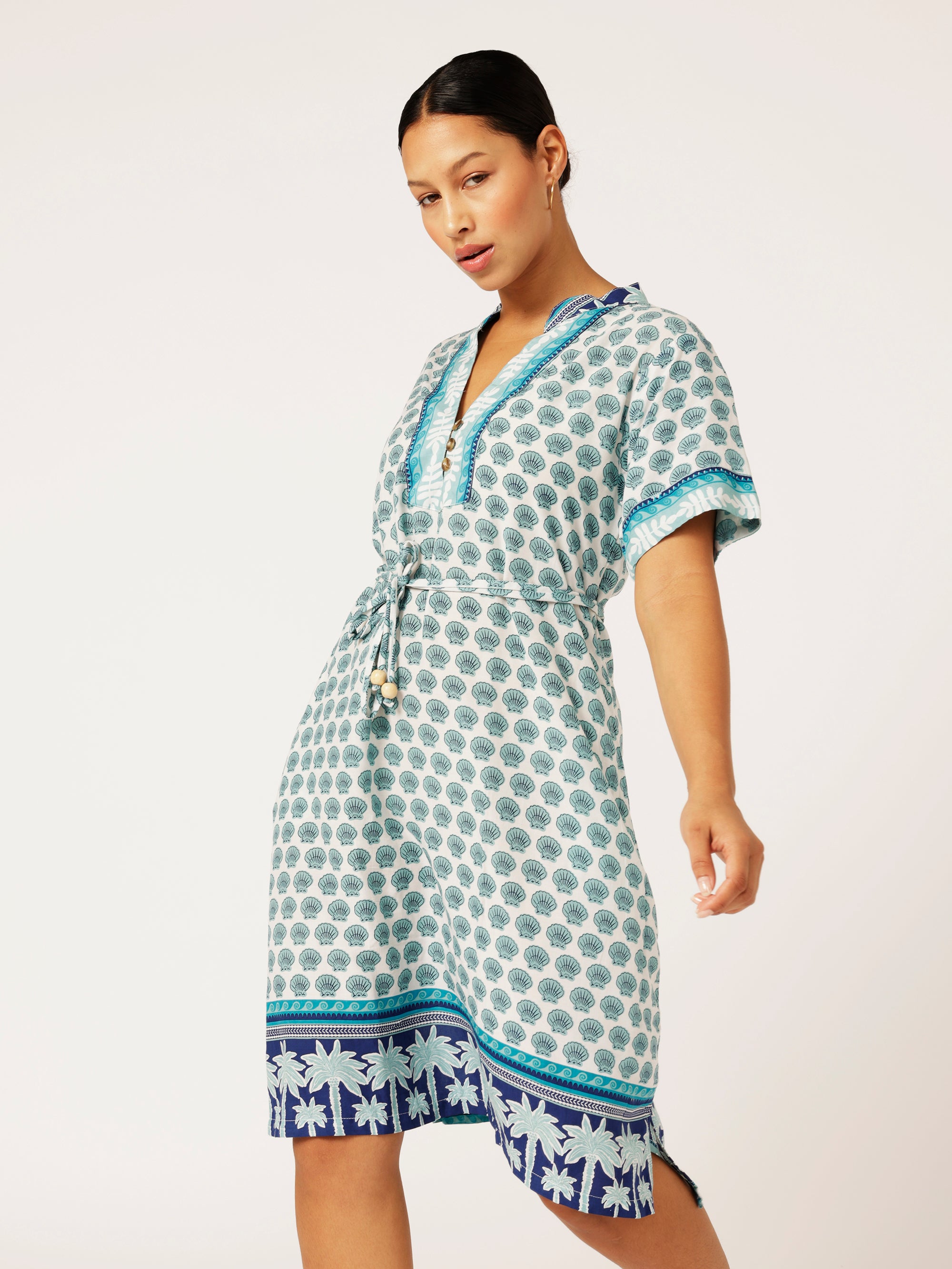 Caftan Dress | Marine Blue - Saffron Road