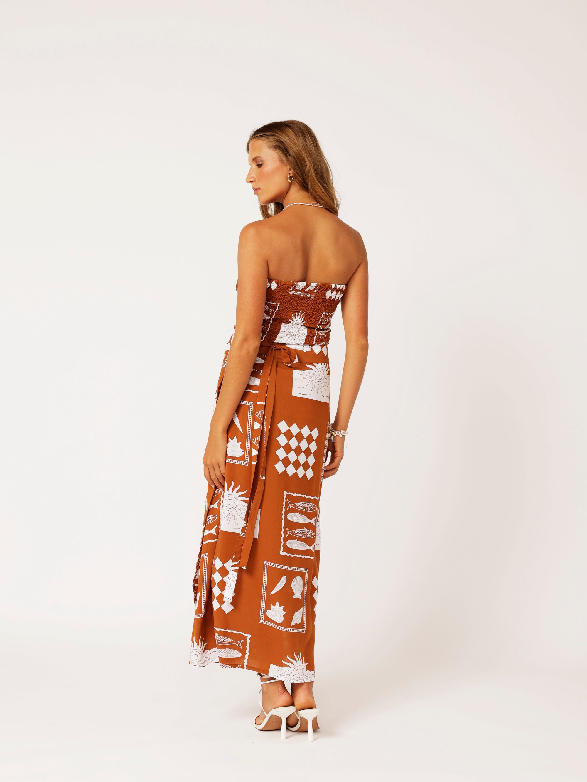 Wrap Skirt | Euro Cinnamon - Saffron Road