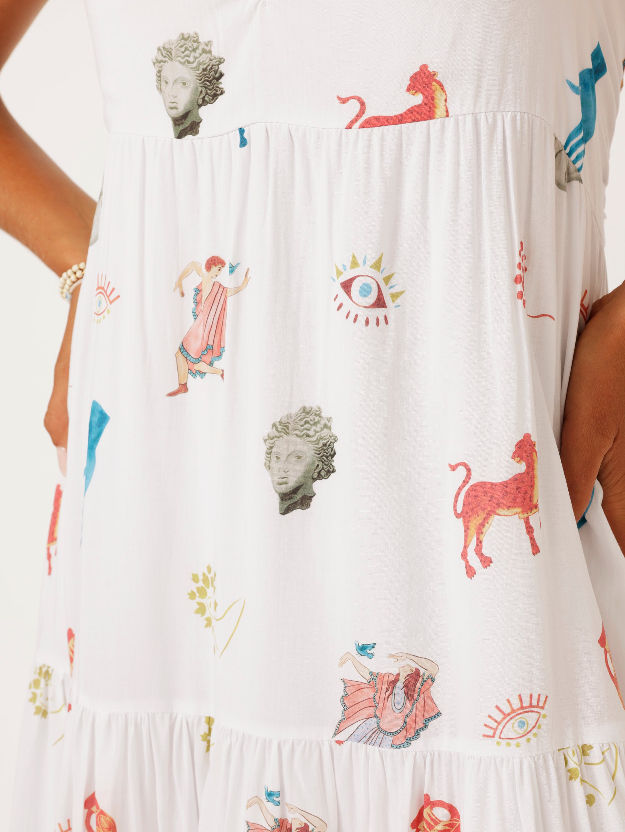 Holiday Dress | Grecian White - Saffron Road