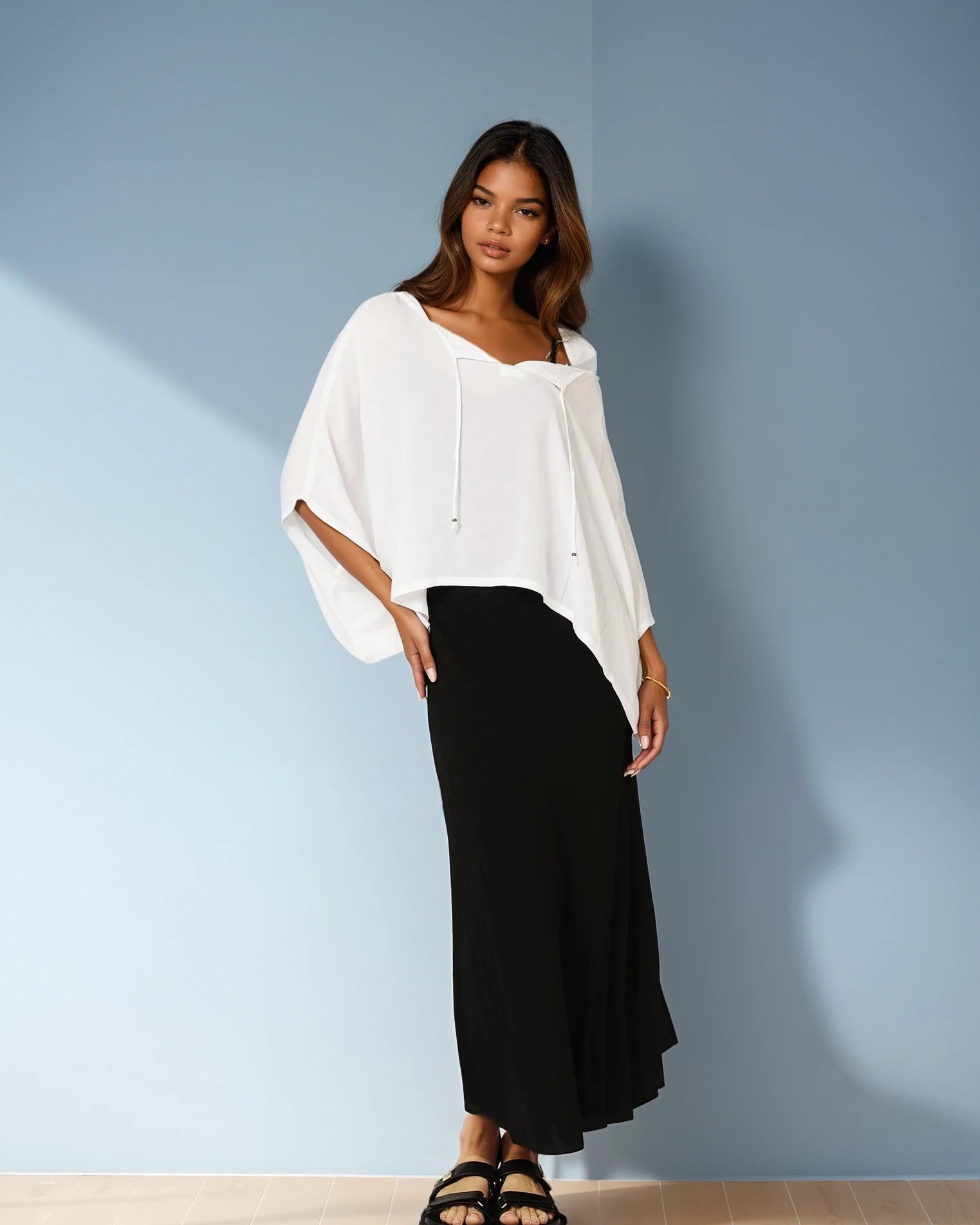 The Nat Top (Cropped) | White - Saffron Road