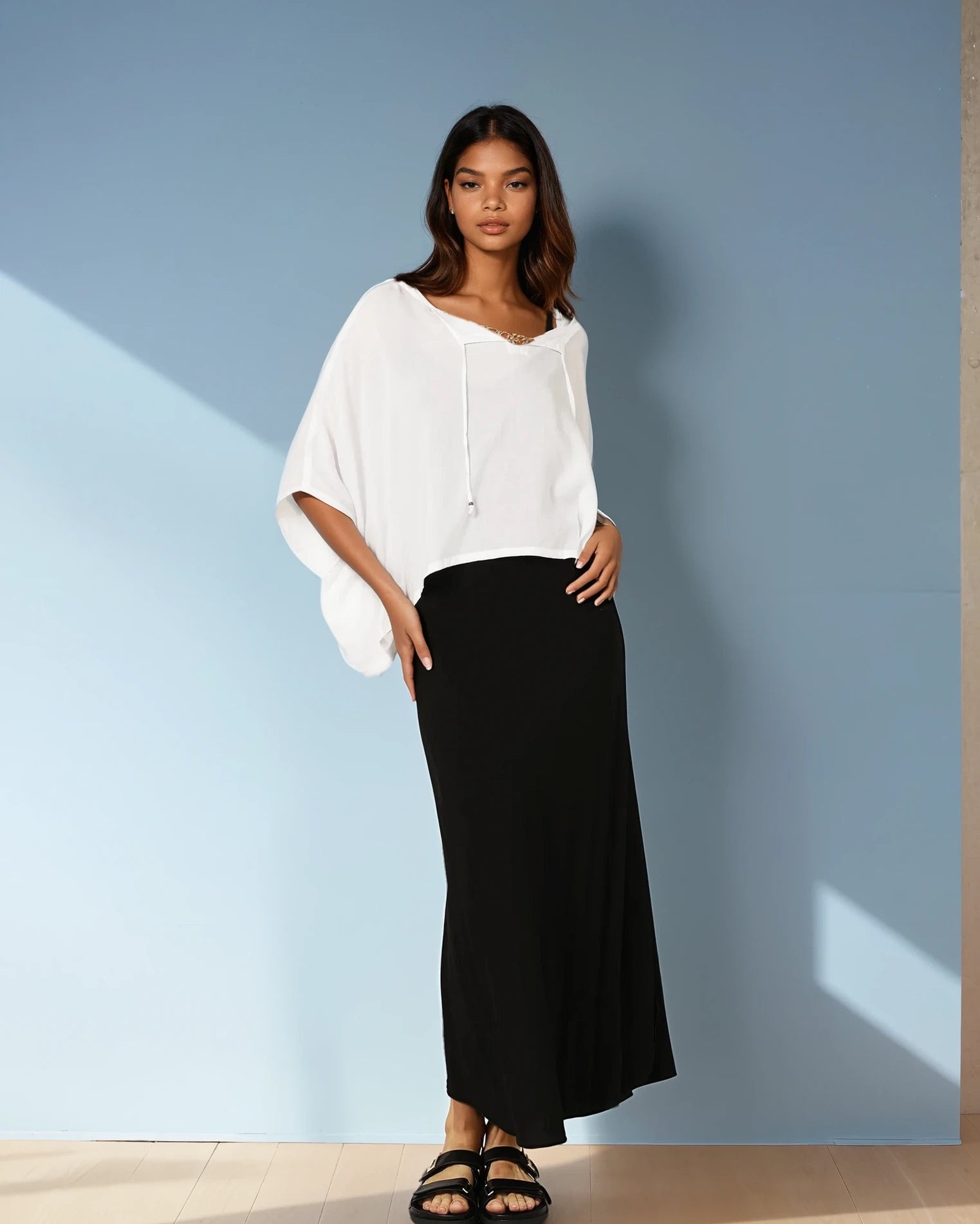The Nat Top (Cropped) | White - Saffron Road