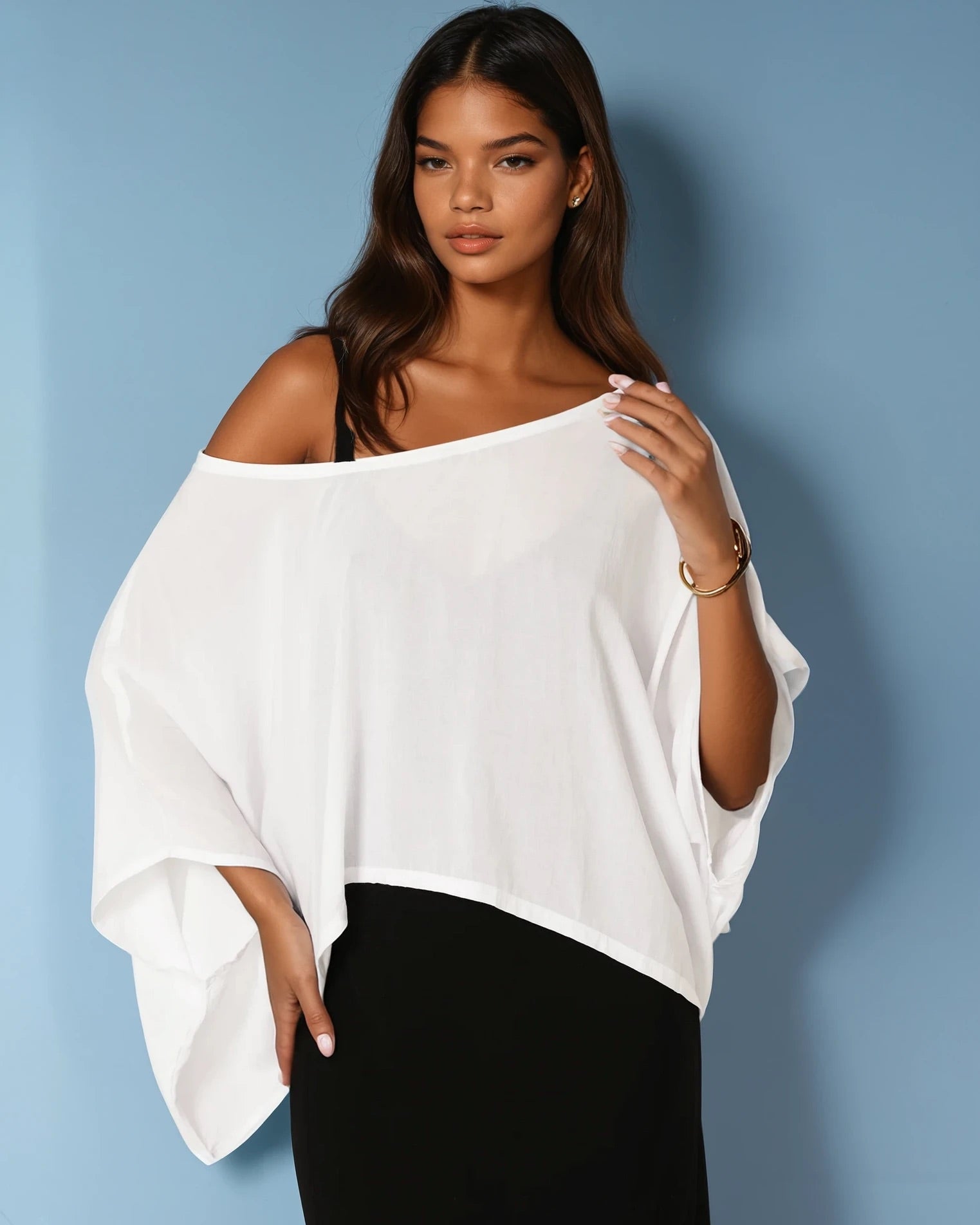 The Nat Top (Cropped) | White - Saffron Road